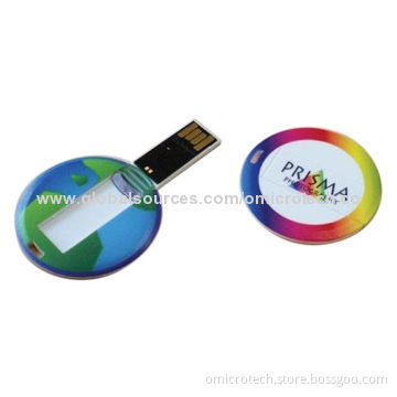 Circle and Card-shaped USB Flash Drive